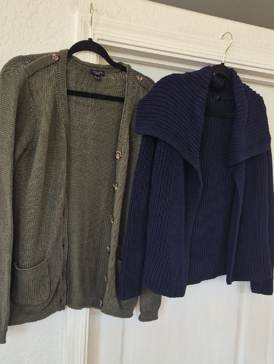 Talbots Sweaters - Bundle Of 2- Talbots 100% Cotton Knit Cardigans Sz Medium